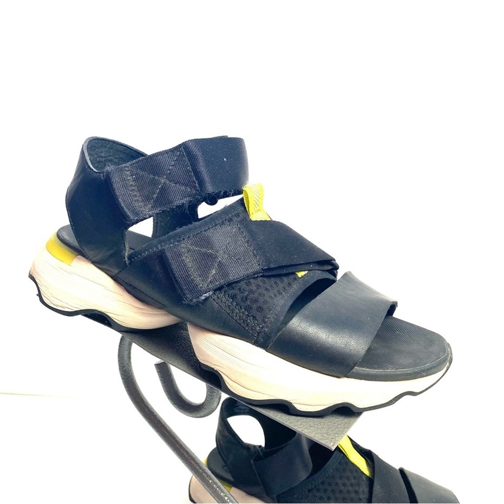 Black and Yellow Sport Sandal - Women